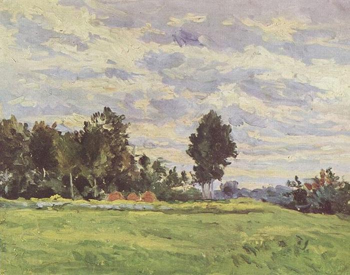 Paul Cezanne Landschaft in der Ile de France Norge oil painting art